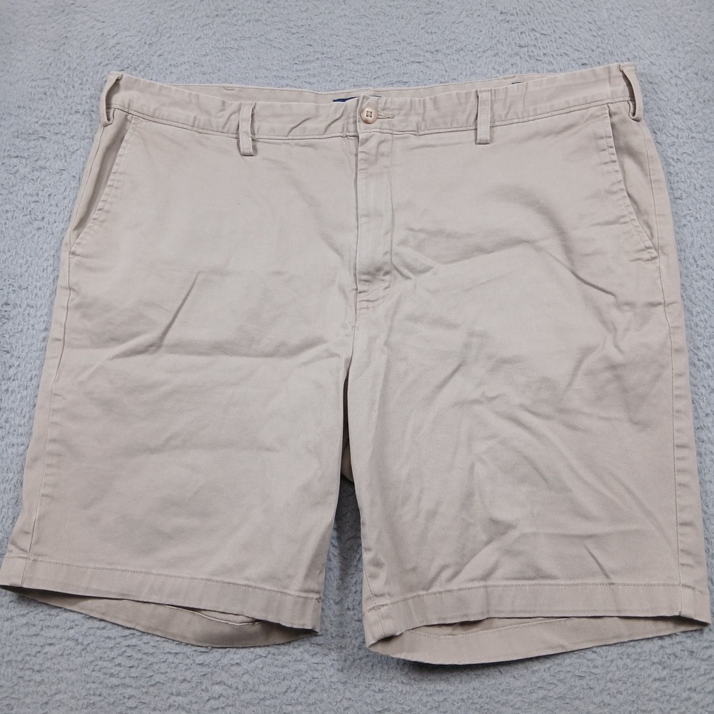 Nautica Classic Fit Chino Shorts Men's‎ 42 Beige Cotton Casual